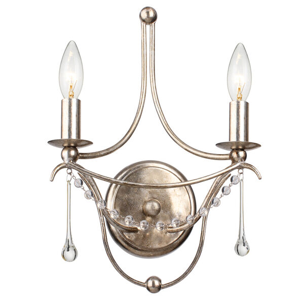 Metro II Two-Light Antique Sliver Wall Sconce, image 1