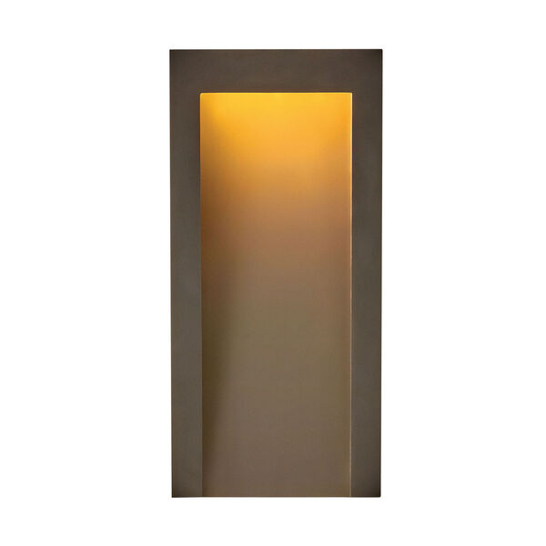 Taper Textured Oil Rubbed Bronze Seven-Inch Led Outdoor Wall Mount, image 1