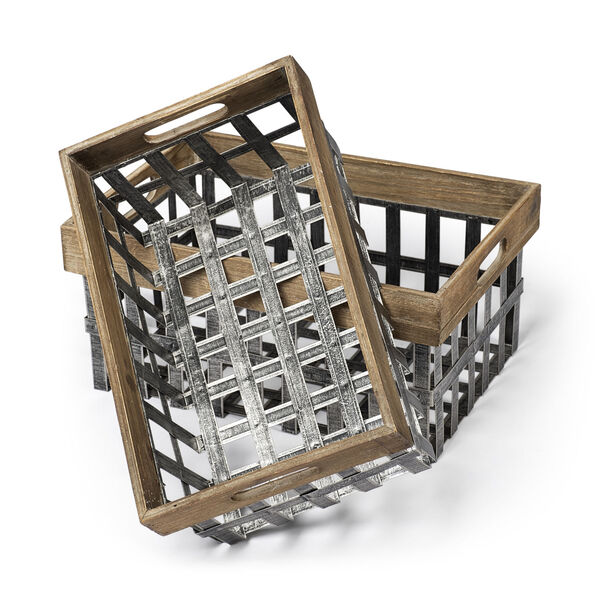 Chartrand Brown Basket, Set of 2, image 1