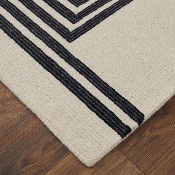 Maguire Gray Ivory Black Area Rug, image 5