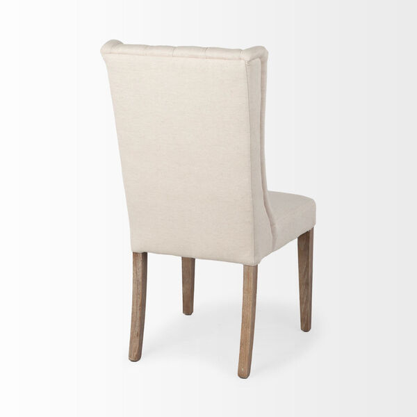 Mackenzie I Cream and Ash Solid Wood Parson Dining Chair, image 6