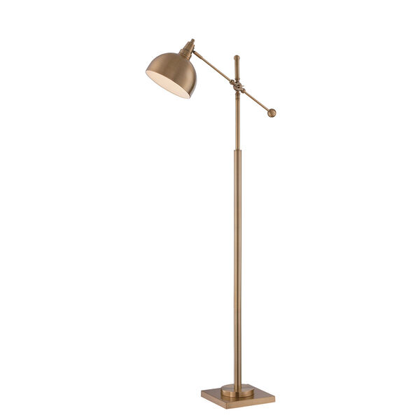 Cupola Brushed Brass 58-Inch One-Light Floor Lamp, image 1