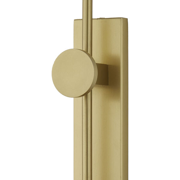 Satire Brushed Brass One-Light Integrated LED Swing Arm Wall Sconce, image 6