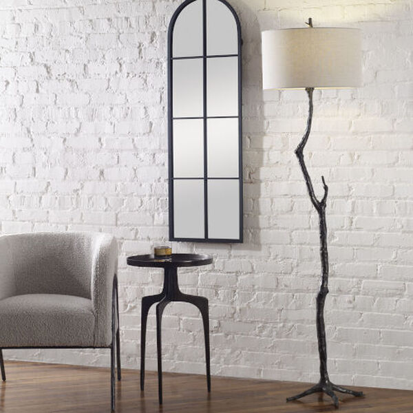 Spruce Rustic Black and Silver One-Light Floor Lamp, image 3