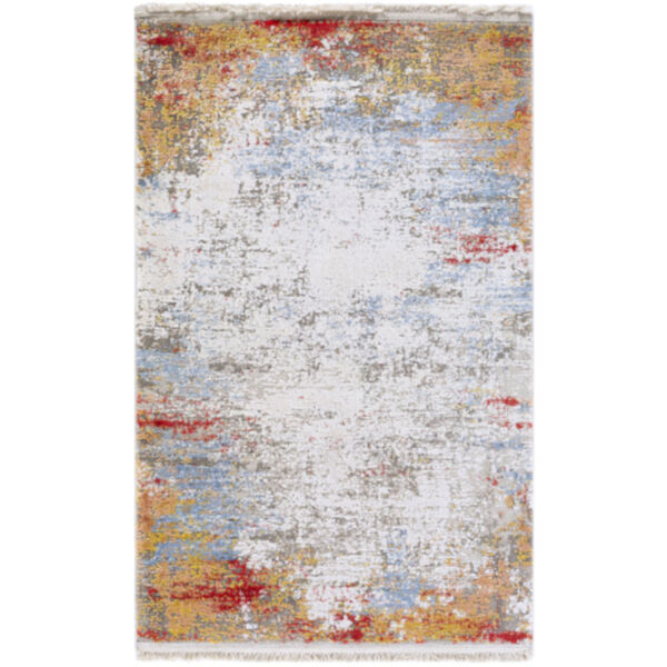 Solar Burnt Orange and Bright Yellow Runner:  3 Ft. x 9 Ft. 10 In. Rug, image 1