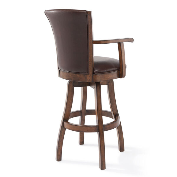Raleigh Arm Chestnut 26-Inch Counter Stool, image 3