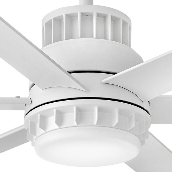 Draftsman Matte White 60-Inch LED Ceiling Fan, image 6