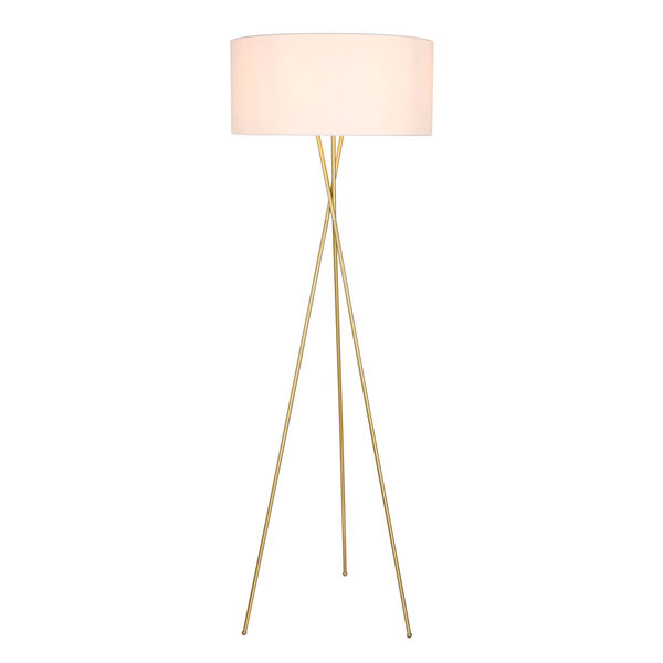 Cason Brass 66-Inch One-Light Floor Lamp, image 1