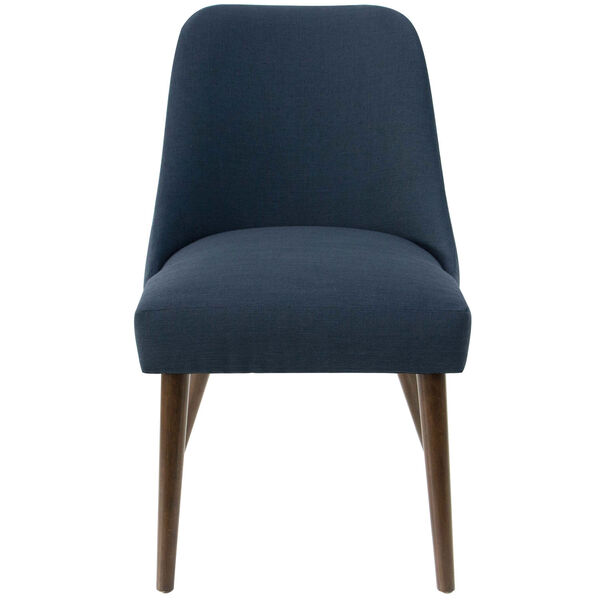 Linen Navy 33-Inch Dining Chair, image 2