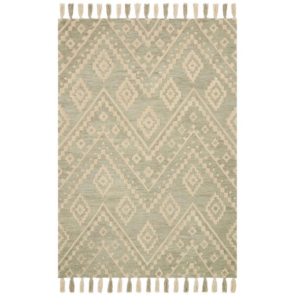 Crafted by Loloi Zagora Seafoam Green Runner: 2 Ft. 6 In. x 7 Ft. 6 In., image 1