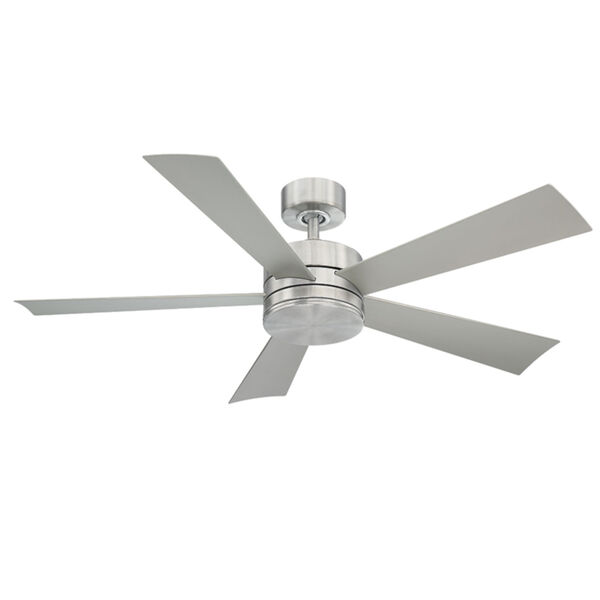 Wynd Stainless Steel 52-Inch 2700K LED Downrod Ceiling Fans, image 2
