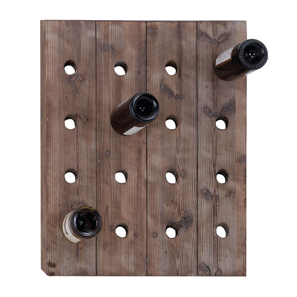 Brown Wood Wine Holder Rack, image 2