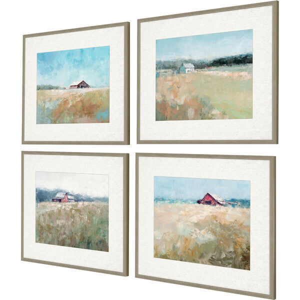 Blue Top of the Hill Wall Art, Set of 4, image 2