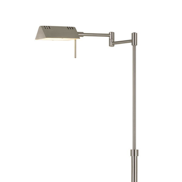 Clemson Brushed Steel Integrated LED Floor lamp, image 2