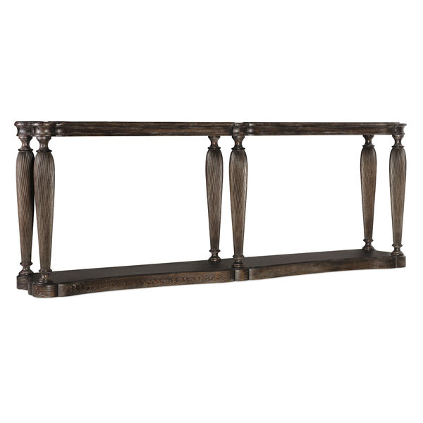 Traditions Rich Brown 90-Inch Console Table, image 1