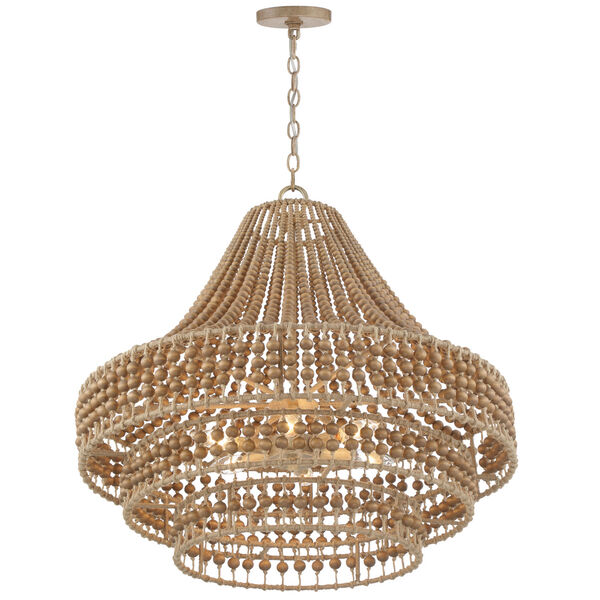Silas Burnished Silver Six-Light Chandelier, image 2