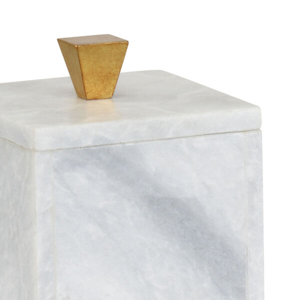 White  Tall Merle Square Box, image 2