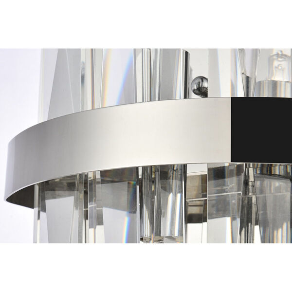 Serena Chrome and Clear Four-Inch Crystal Bath Sconce, image 5
