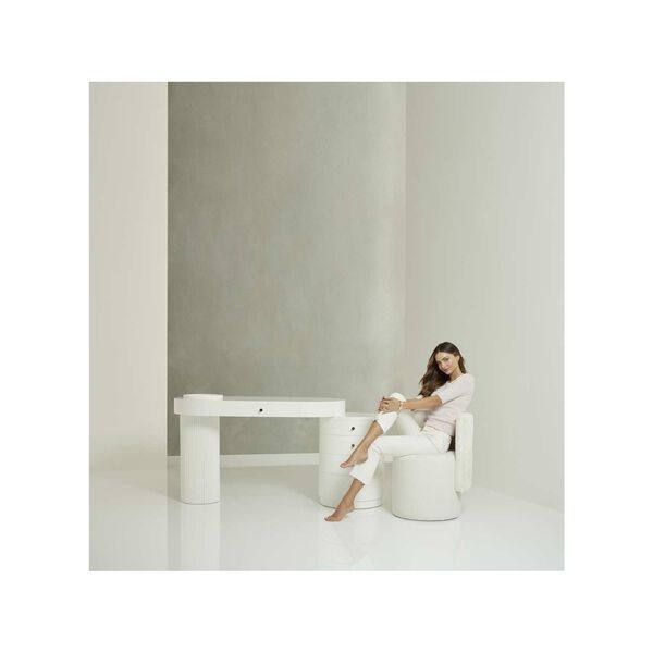 Tranquility Mode White Vanity Chair, image 5