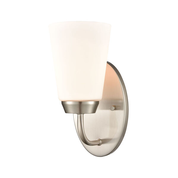 Winslow Silver Brushed Nickel One-Light Wall Sconce, image 1