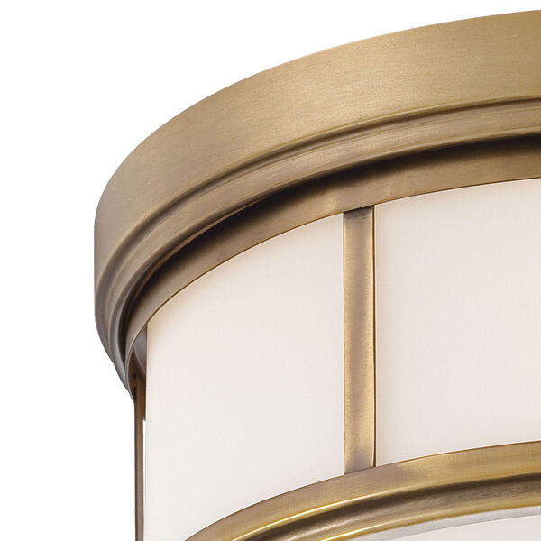 Harbour Point Liberty Gold Two-Light Flush Mount, image 3