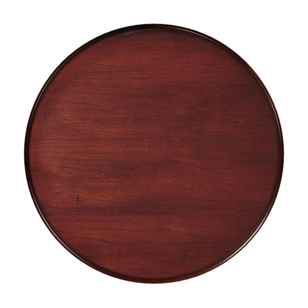 Jules Cherry Round Accent Table with Drawer, image 6