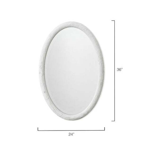 Ovation White 24 x 36 Inch Oval Mirror, image 5