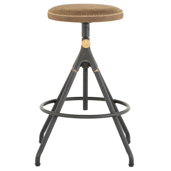 Akron Tan and Black Counter Stool, image 1