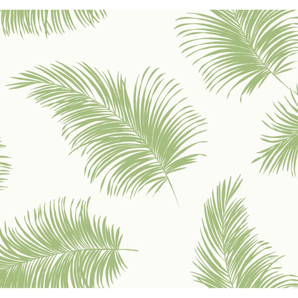 Lillian August Luxe Haven Green Tossed Palm Peel and Stick Wallpaper, image 2