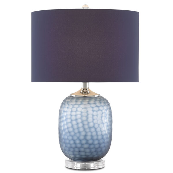 Ionian Ocean Blue and Polished Nickel One-Light Table Lamp, image 2