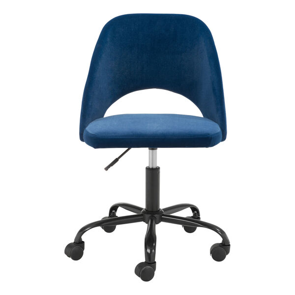 Treibh Blue and Black Office Chair, image 4