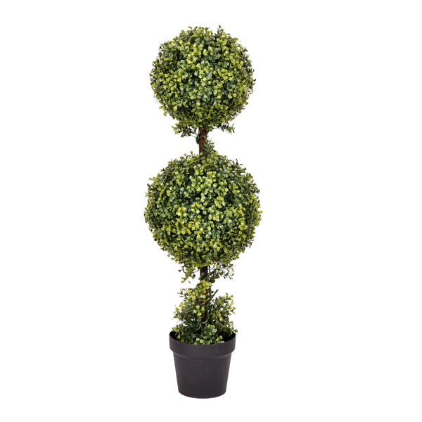 Green 3-Feet Boxwood Double Ball in Pot with UV Resistant, image 1