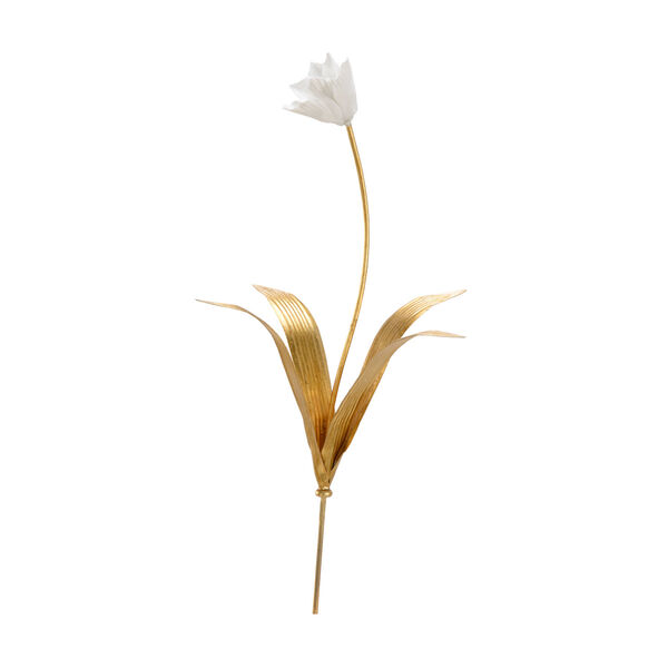 Gold and White Tulip Stem, image 1