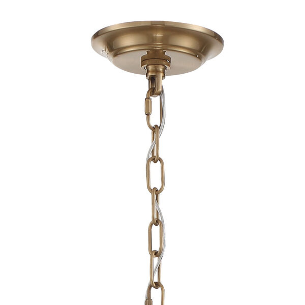 Bailey Aged Brass 28-Inch Eight-Light Chandelier, image 6