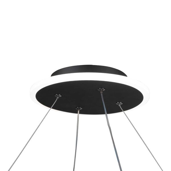 Lazio Black LED Circular Chandelier, image 3