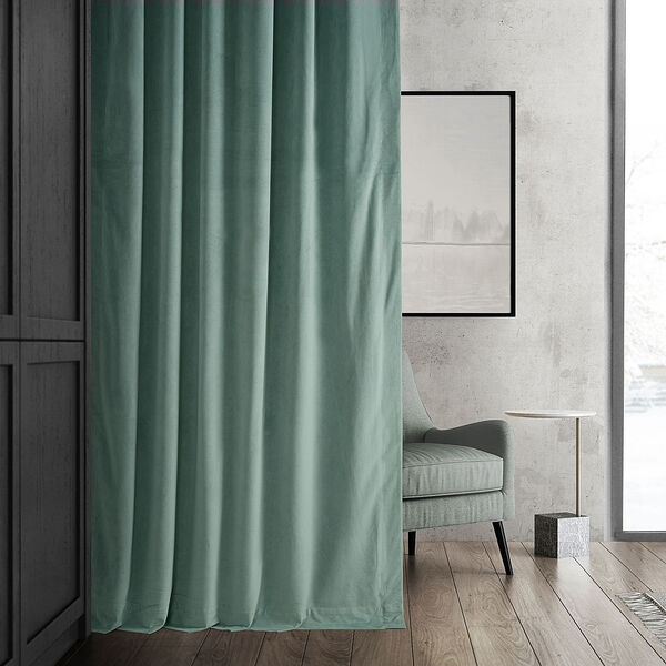 Signature Aqua Mist 120 x 50-Inch Blackout Curtain Single Panel, image 9