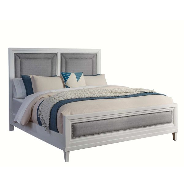 Dunescape White Upholstered Bed, image 1