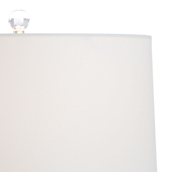Clear and Gold One-Light Leafed Table Lamp, image 3