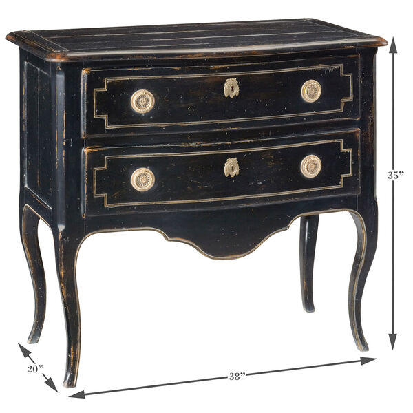 Black Chest with Two Drawers, image 6