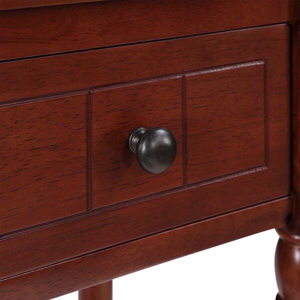 French Country Khloe Accent Table in Mahogany, image 10