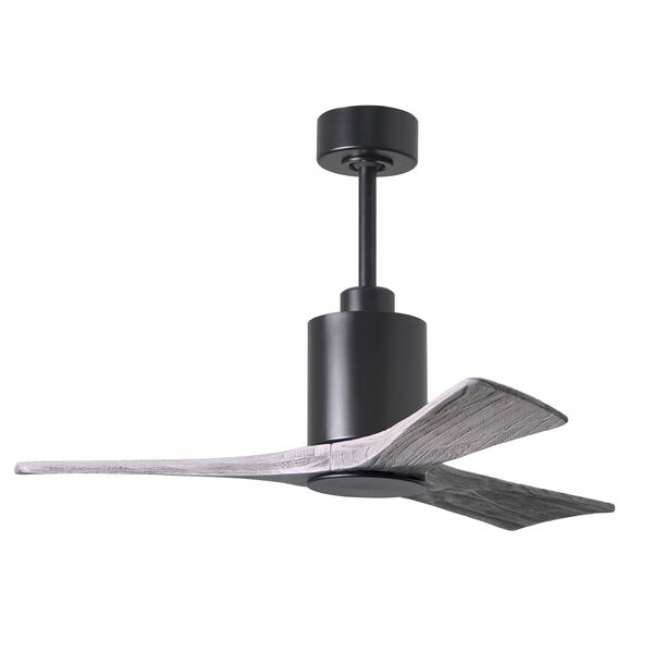 Patricia-3 Matte Black and Barnwood 42-Inch Three Blade LED Ceiling Fan, image 3