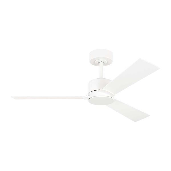 Rozzen Matte White 44-Inch Ceiling Fan, image 1