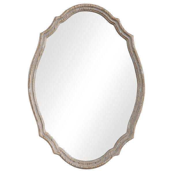 Wellington Brown Oval Wall Mirror, image 2
