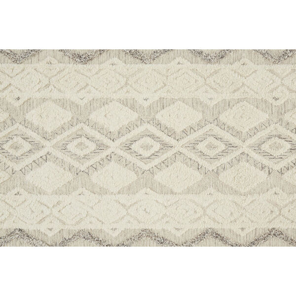 Anica Premium Wool Tufted Ivory Gray Rectangular: 4 Ft. x 6 Ft. Area Rug, image 5