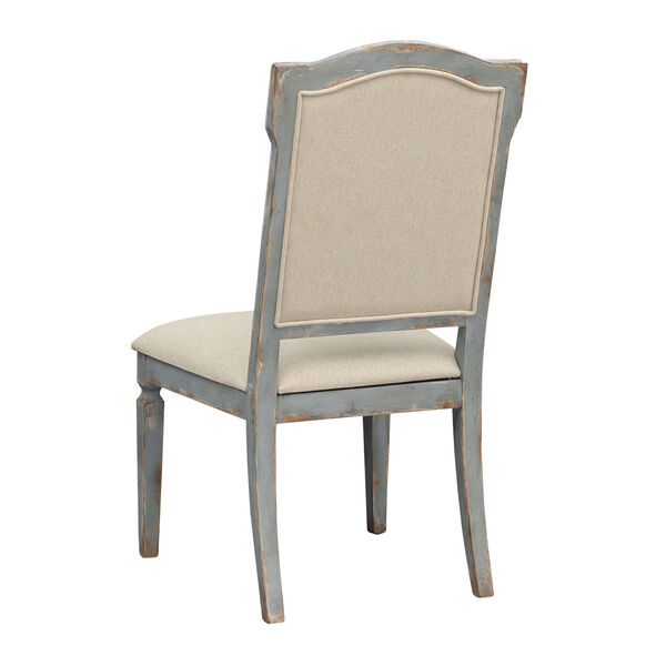 Monaco Blue and Brown Dining Side Chair, Set of 2, image 3