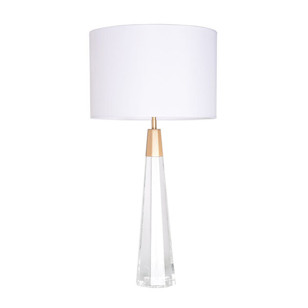 Monroe Brushed Brass One-Light Table Lamp, image 1