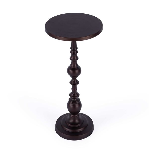 Darien Bronze Outdoor Round Pedestal Side Table, image 1