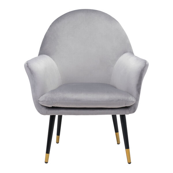Alexandria Gray, Black and Gold Accent Chair, image 4