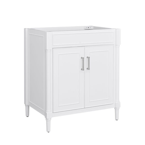 Bristol White 30-Inch Vanity Cabinet, image 2