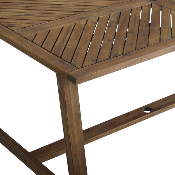 Vincent Dark Brown Outdoor Dining Table, image 6